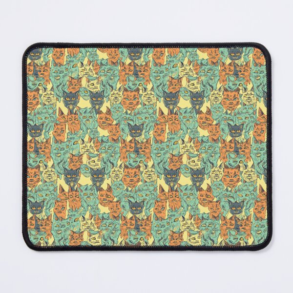 Item preview, Vintage Psychedelic Cart Pattern – Vibrant Green and Orange designed and sold by Retro-ArtDeco.
