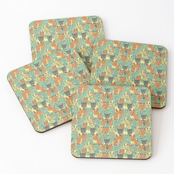 Item preview, Vintage Psychedelic Cart Pattern – Vibrant Green and Orange designed and sold by Retro-ArtDeco.
