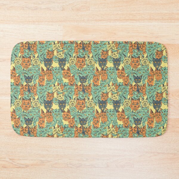 Item preview, Vintage Psychedelic Cart Pattern – Vibrant Green and Orange designed and sold by Retro-ArtDeco.
