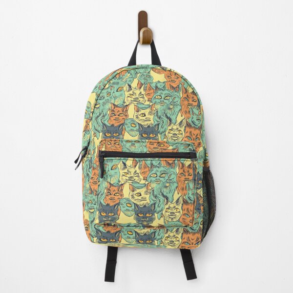 Item preview, Vintage Psychedelic Cart Pattern – Vibrant Green and Orange designed and sold by Retro-ArtDeco.
