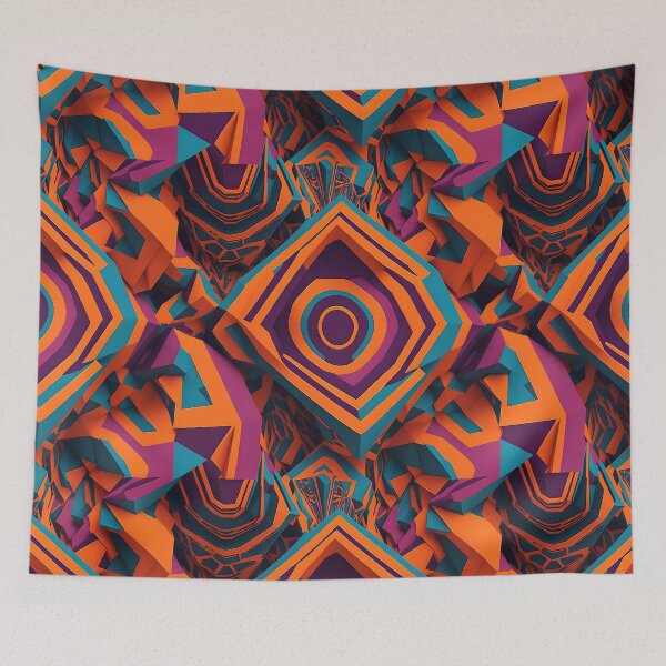 Item preview, Psychedelic Kaleidoscopia: Fractal Geometrics and Extravagant Chromatic Delight designed and sold by DesignArtEmpire.