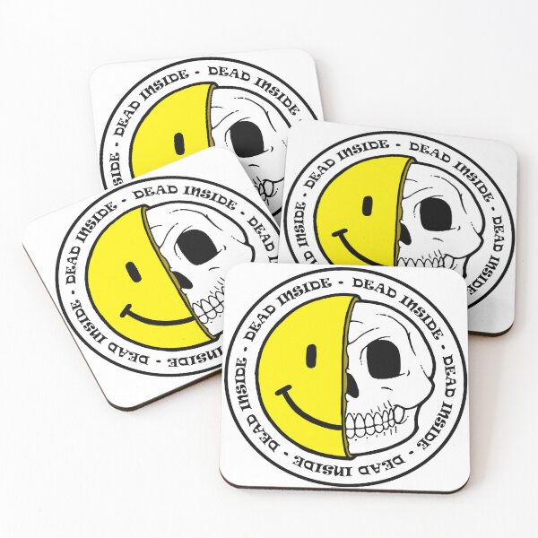 Item preview, Smiley Face Emoji with Skull Dead Inside designed and sold by michaelbrumett.