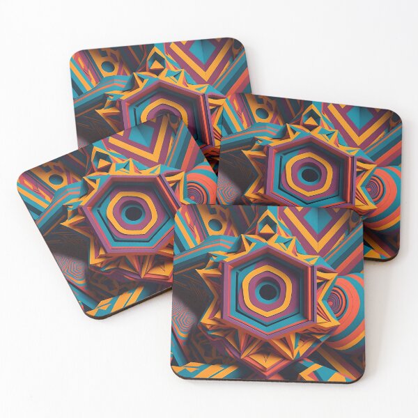 Item preview, Chromatic Fractal Mirage: Psychedelic Exploration of Extravagant Colors designed and sold by DesignArtEmpire.