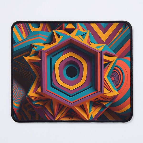 Item preview, Chromatic Fractal Mirage: Psychedelic Exploration of Extravagant Colors designed and sold by DesignArtEmpire.