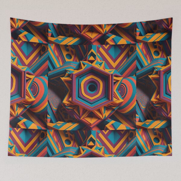 Item preview, Chromatic Fractal Mirage: Psychedelic Exploration of Extravagant Colors designed and sold by DesignArtEmpire.