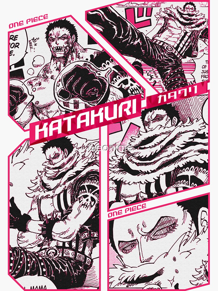 Charlotte Katakuri - One Piece Manga Panel color version Sticker