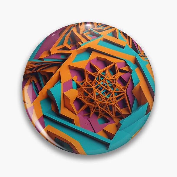 Item preview, Psychedelic Vibrancy: Fractal Intricacies and Extravagant Chromatic Hues designed and sold by DesignArtEmpire.