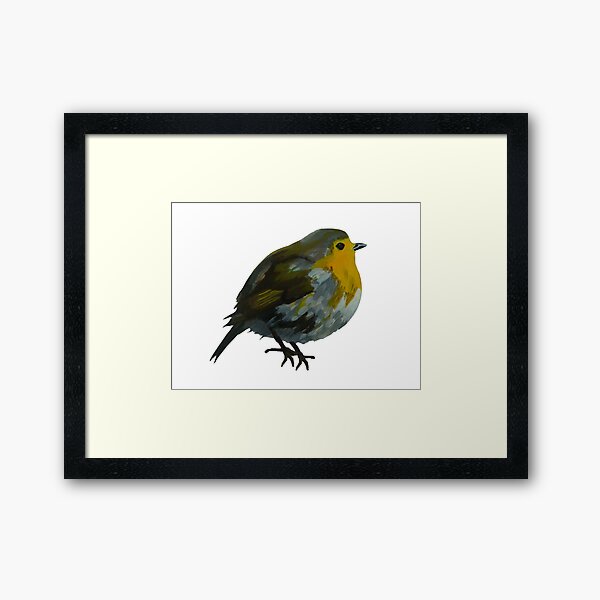 Fat Bird Framed Art Print