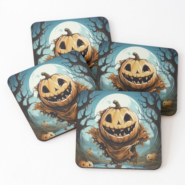 Item preview, Jack O Lantern Ghost Carved Pumpkin Creepy Spooky Halloween Novelty Gift designed and sold by NearlyNow.
