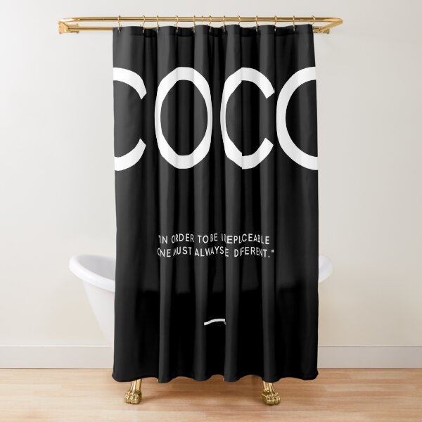 Coco Chanel Shower Curtains for Sale