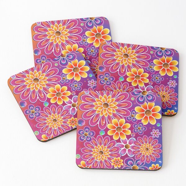Item preview,  Colorful Psychedelic Flower Art designed and sold by Alondra.