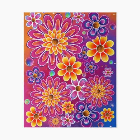 Colorful Flower Power Art 