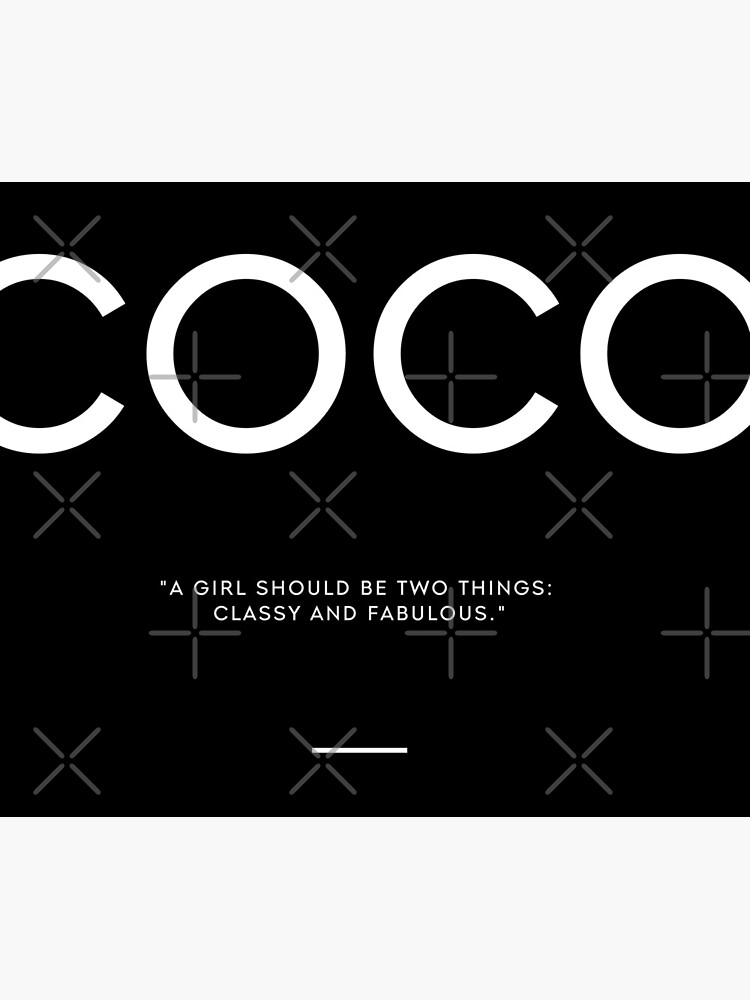 coco chanel elegant quote blk Laptop Sleeve for Sale by THEARTOFQUOTES