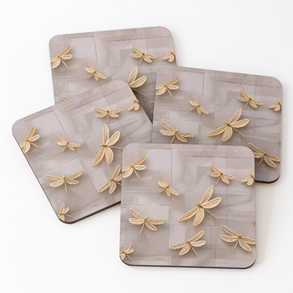 Item preview, Golden Dragonflies  designed and sold by Dana Roper.