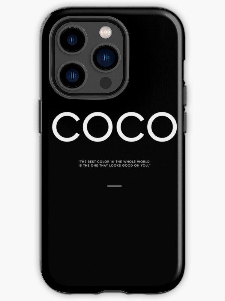 coco chanel color quote blk iPhone Case for Sale by