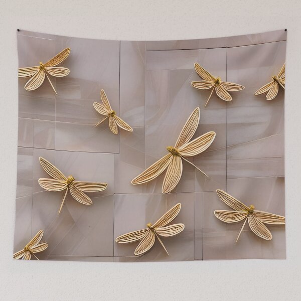 Item preview, Libélulas doradas designed and sold by Dana Roper.