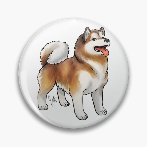 Item preview, Alaskan Malamute - Red and White designed and sold by Jennifer Stolzer.