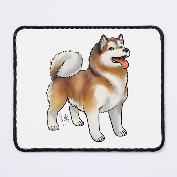 Item preview, Alaskan Malamute - Red and White designed and sold by Jennifer Stolzer.
