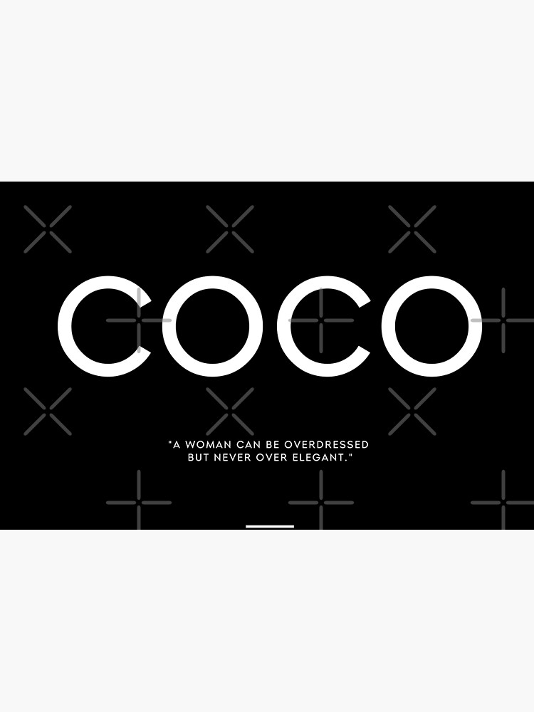 coco chanel elegant quote blk Laptop Skin for Sale by THEARTOFQUOTES