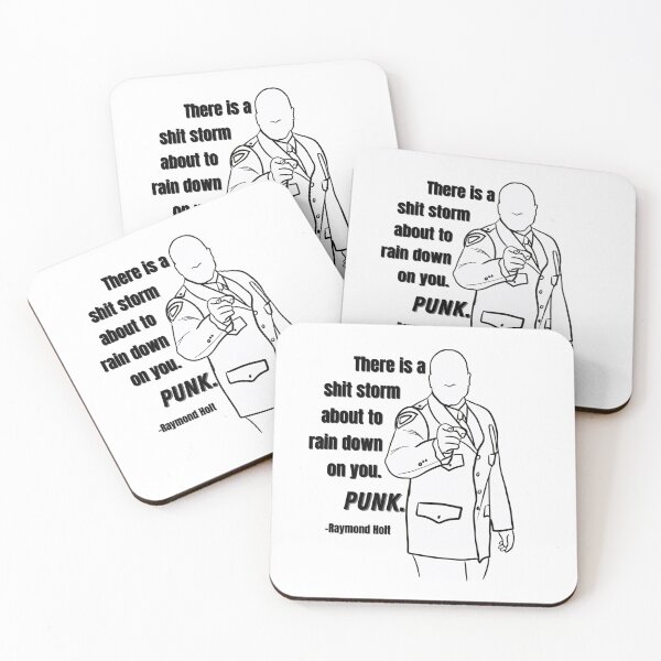 Item preview, B99 Captain Holt Shit Storm Quote b&w designed and sold by Cluttered Minds.