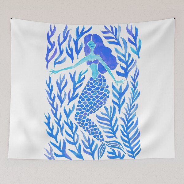 Item preview, Kelp Forest Mermaid – Blue Palette designed and sold by Cat Coquillette.