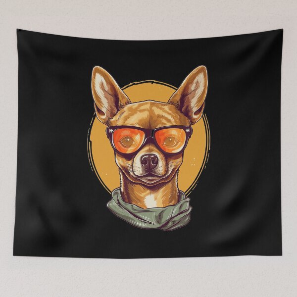 Item preview, Funny Chihuahua wearing sunglasses designed and sold by LilyBell6.