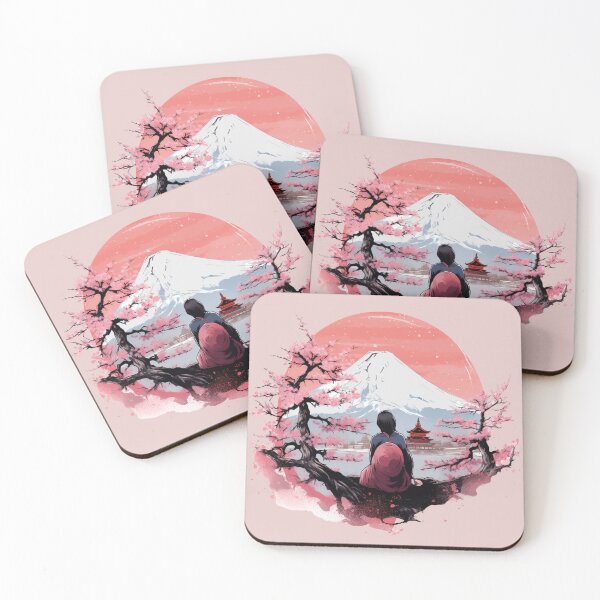 Item preview, Mount Fuji with Cherry Blossom Japanese Art designed and sold by LOT7Clothing.
