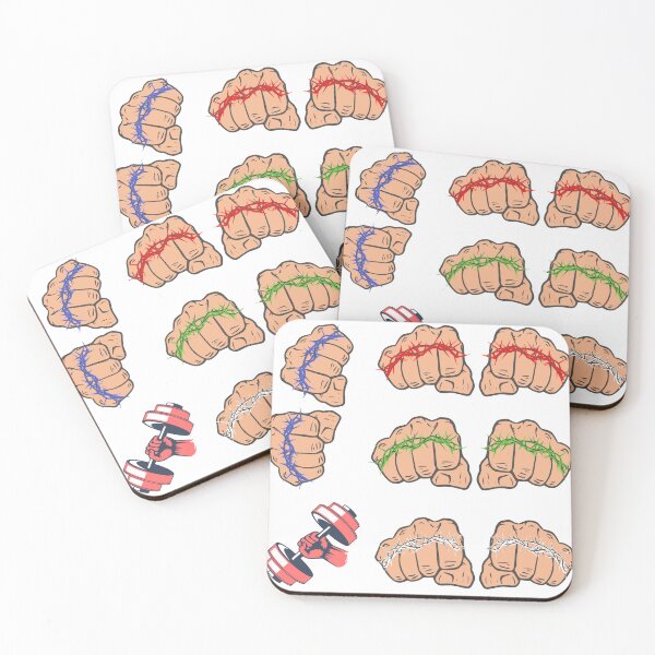 Item preview, Pack of stickers of fists with great force. designed and sold by creativo21.