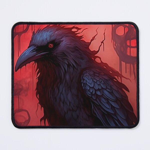 Item preview, raven minimalist dark fantasy designed and sold by StrongSouls.