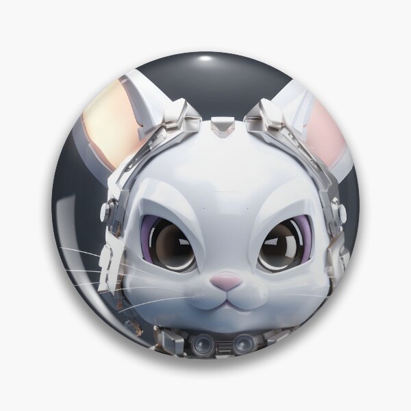 Item preview, cyborg rabbit designed and sold by MagicStudioArt.