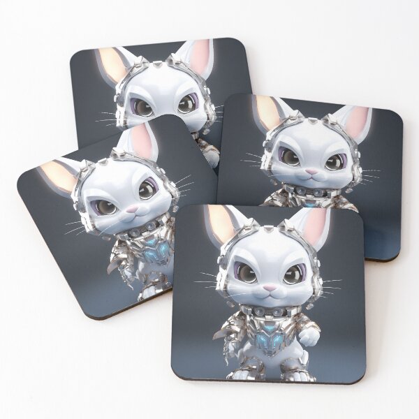 Item preview, cyborg rabbit designed and sold by MagicStudioArt.
