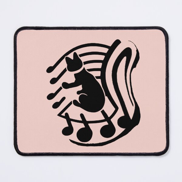 Item preview, Symphonic Whiskers: Cat on the Harp - pink designed and sold by Vik-Ink.