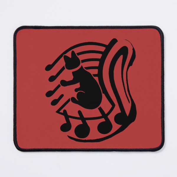 Item preview, Symphonic Whiskers: Cat on the Harp - red designed and sold by Vik-Ink.