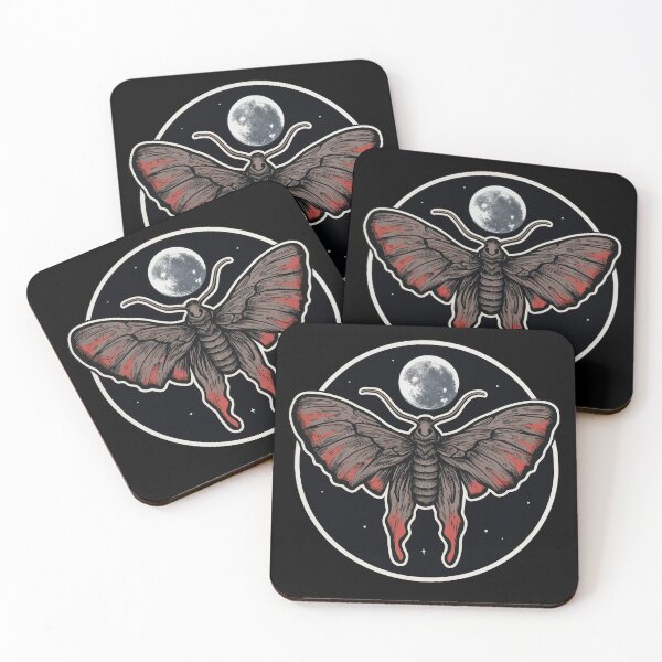 Item preview, Moth in the Moon Light  designed and sold by MuseMavenDesign.
