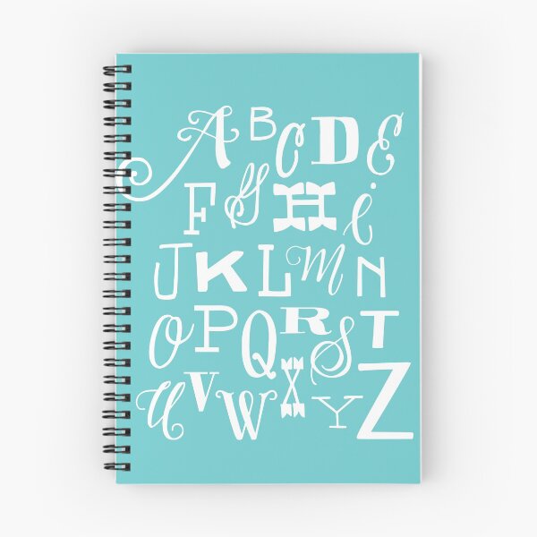 Item preview, Sea Blue Mix and Match Hand Drawn Alphabet designed and sold by LTRSetc.