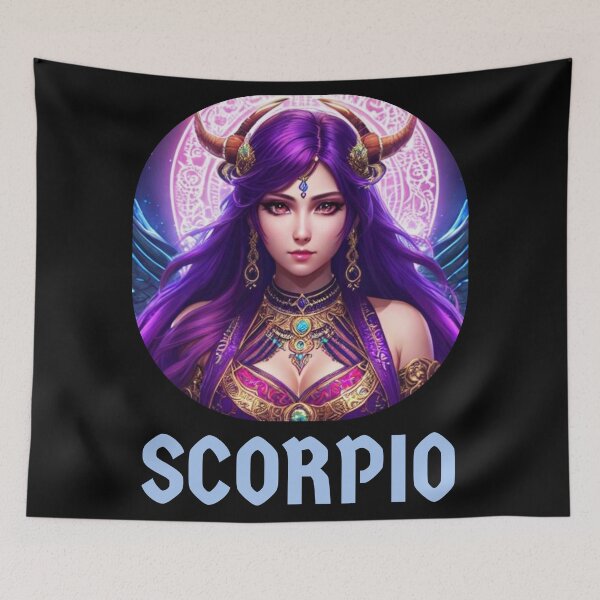 Item preview, Scorpio Zodiac Goddess Anime Girl designed and sold by Hellofriendco.