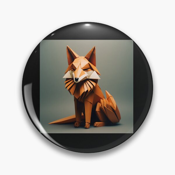 Item preview, origami animal fox designed and sold by boldbrushstroke.