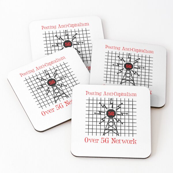 Item preview, Posting anti-capitalism over 5g net work t-shirt designed and sold by gileslashuteus.
