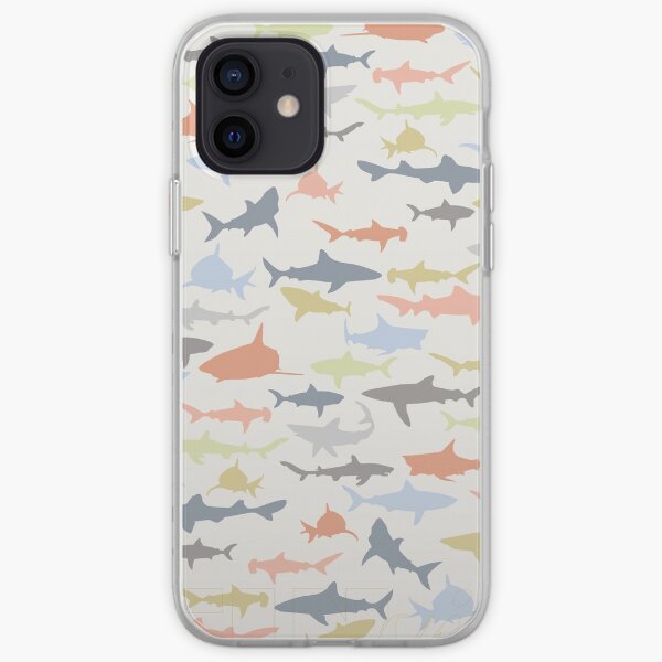 Feeding Frenzy Sharks (FINvites) iPhone Soft Case