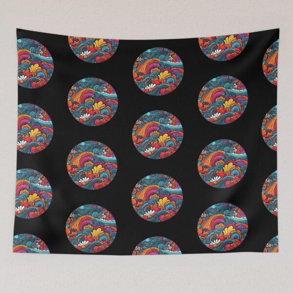 Item preview, Bright Trippy Hippy designed and sold by MuseMavenDesign.