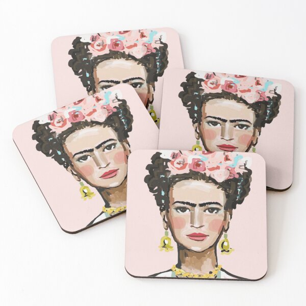 Item preview, Frida on Soft Pink Painting designed and sold by samamullins.