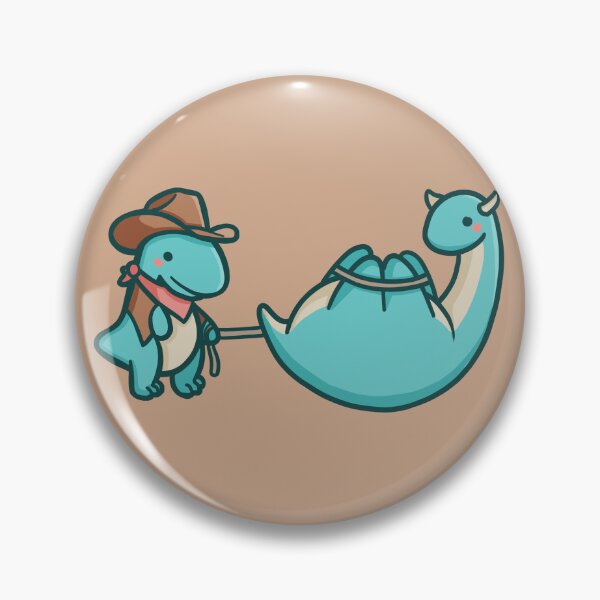 Item preview, Cute cowboy dinosaur caught cow dino designed and sold by hugadino.