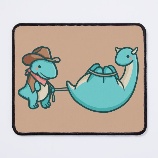 Item preview, Cute cowboy dinosaur caught cow dino designed and sold by hugadino.