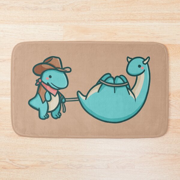 Item preview, Cute cowboy dinosaur caught cow dino designed and sold by hugadino.