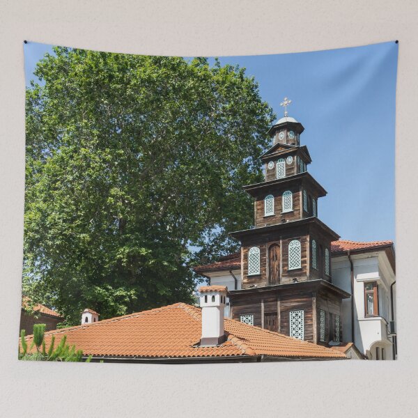 Item preview, Graceful Wooden Bell Tower of Sveta Marina Church in Plovdiv Bulgaria designed and sold by Georgia Mizuleva.