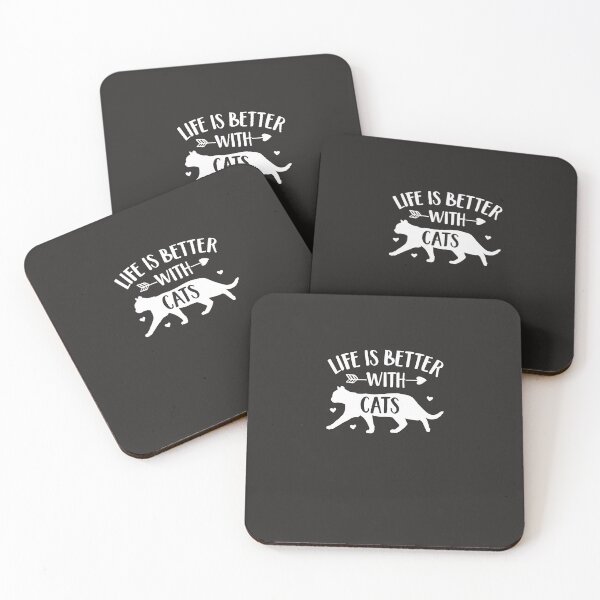 Item preview, Cat Lover Gift 'Life Is Better With Cats' Funny Cat Owner  designed and sold by TerryHatfieldf.