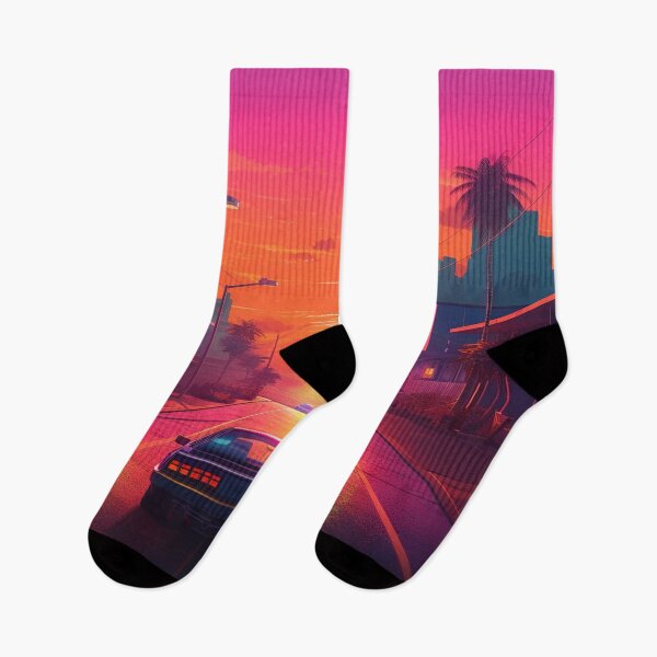Item preview, Synthwave Sunset Drive Poster designed and sold by jefferymelton.