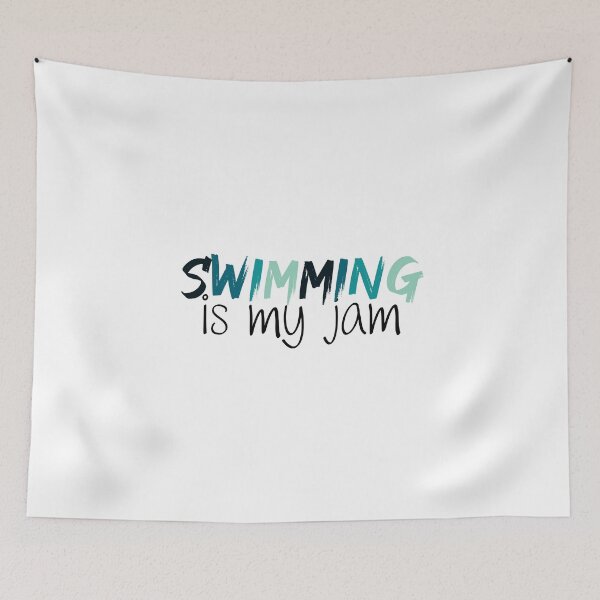 Aperçu de l'œuvre Swimming Is My Jam | Swim | Swimmer | Swim Coach créée et vendue par ShoniwDesigns.