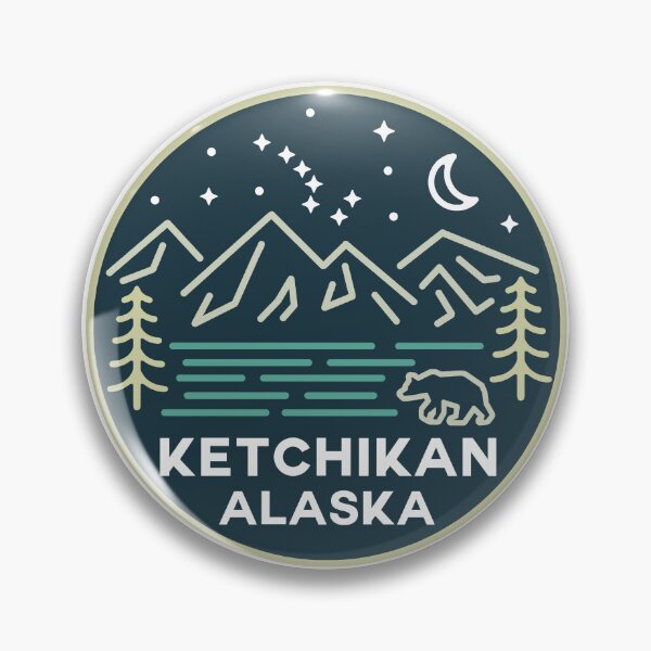 Artikelvorschau, Ketchikan Alaska Nachthimmel Zeichnung entworfen und verkauft von VanyaKar.