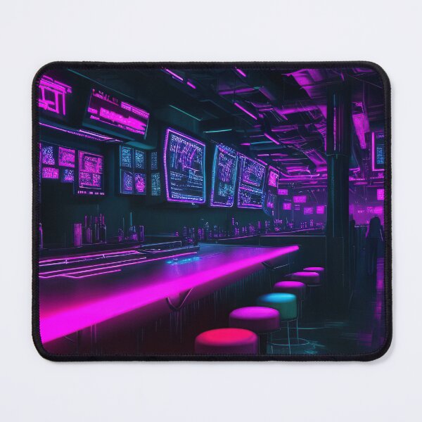 Item preview, Cyberpunk Neon-lit Cafe designed and sold by lofirun.